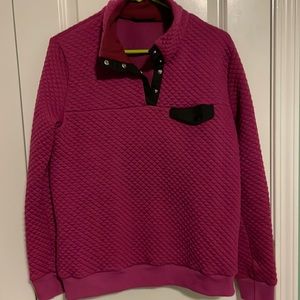 Womens M Quilted Pullover